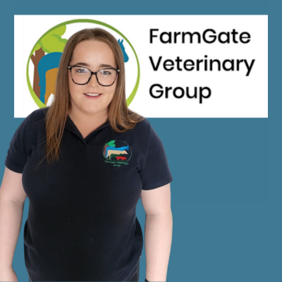 FarmGate Logog in the background and an image of Lauren Mc Dermott in the front